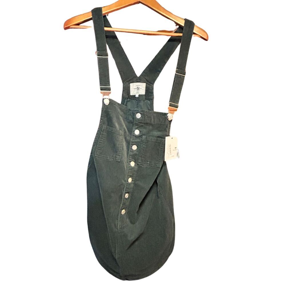 I&M Premium Black Label Corduroy Overall Dress Large NWT - Picture 2 of 9